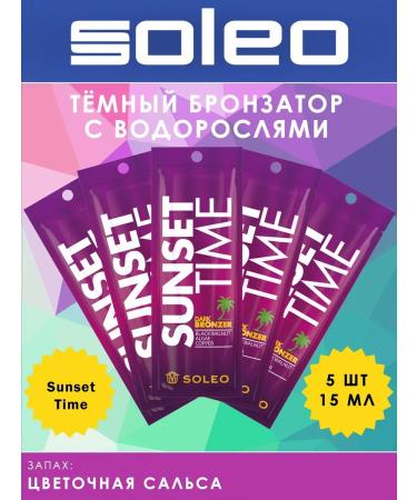 Soleo Sunset Time-Dark Creamy Creamer for Titting 5pcs of 15 ml