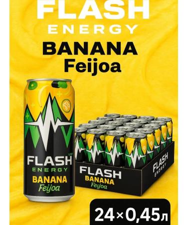Flash Up Banana Feijoa Energetic 24 pcs x 0 45 l of a bank