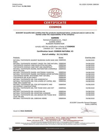 SIBERINA Toothpaste whitening protection against caries - Buy Online on GoSupps.com