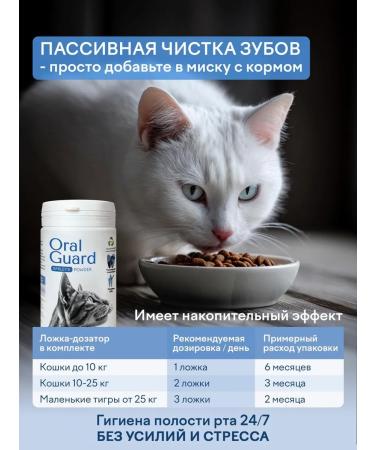 Smiley's OralGuard Powder Anti-Plaque and Tartar Vitamins for Cats - Buy Online on GoSupps.com