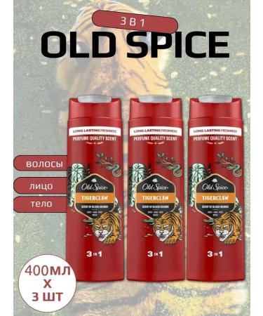 Old Spice Male shower gel + Tigerclaw shampoo 400 ml