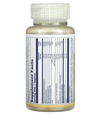 Solaray B-complex 100 mg Vitamin B-Complex 50 capsules - Buy Online on GoSupps.com