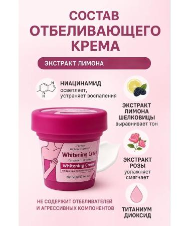 Warehouse77 Whitening cream for armpits with niacinamide - Buy Online on GoSupps.com