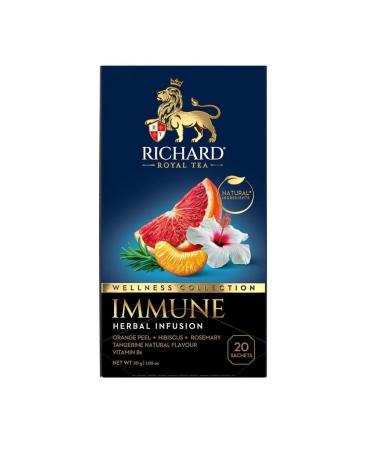 Richard Herbal Immune herbal tea 1.5g 20 packs 12 UC - Buy Online on GoSupps.com