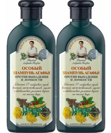 Grandma Agafia's Recipes Shampoo Special against falling 2 pcs 350 ml