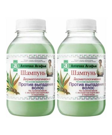 Grandma Agafia's Recipes Hair dropping shampoo 2 pcs 300 ml