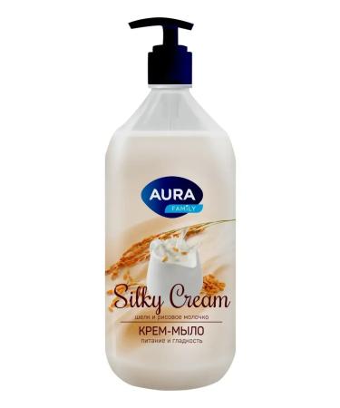 Aura Cream-soiled silk and rice milk 1000 ml