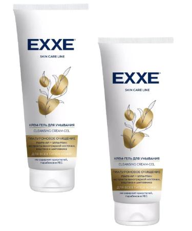 EXHE Gel-cream for washing "hyaluronic cleansing" 120 ml 2 pcs