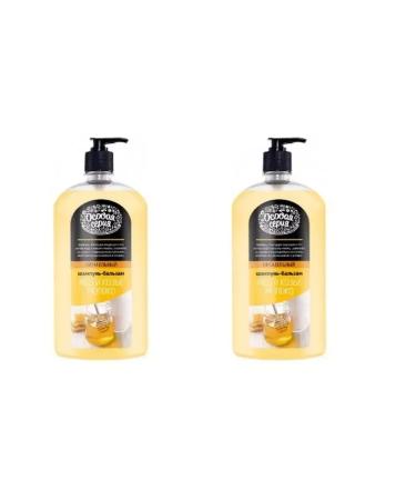 The world of cosmetics Hair shampoo honey and goat milk 1200 ml 2 pcs