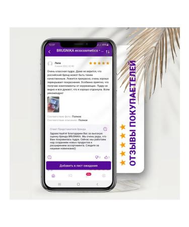 BRUSNIK ecocosmetics Mineral powder Brusnika SPF 35 shade #101 - Buy Online on GoSupps.com