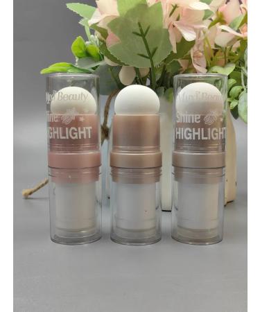 Highlighter Styk with a sponge in a set 3 pcs