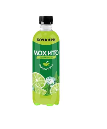 Bochkari Drink gas -lime and mint 0.5l 12 pieces - Buy Online on GoSupps.com