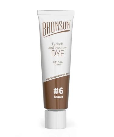 Bronsun Gel-painting for eyelashes and eyebrows No. 6 Korichneva 15 ml
