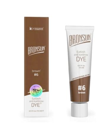 Bronsun Gel-painting for eyelashes and eyebrows No. 6 Korichneva 15 ml - Buy Online on GoSupps.com