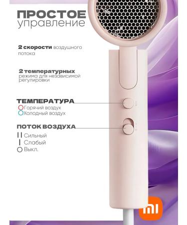 Xiaomi FEN COMPACT HAIR DRYER H101 (PINK) EU (BHR7475EU) - Buy Online on GoSupps.com