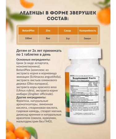 NaturesPlus Zinc for children Animal Parade ZINC Animal Parade 90 Tab - Buy Online on GoSupps.com