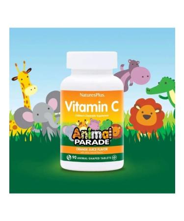 NaturesPlus Vitamin C for children Animal Parade 90 tablets - Buy Online on GoSupps.com