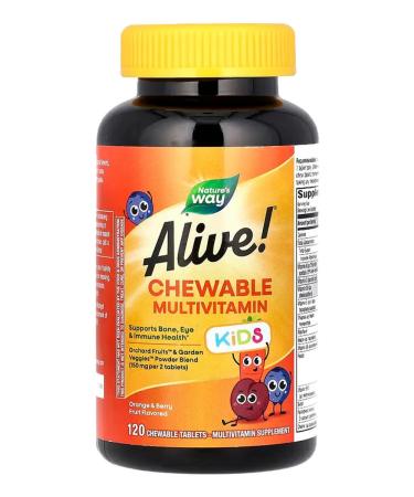 Nature's Way Vitamins for children for immunity 120 chewing tablets - Buy Online on GoSupps.com