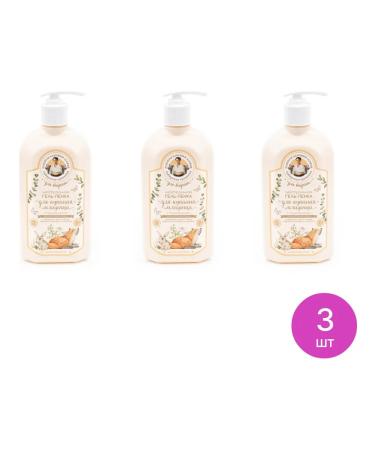 Grandma Agafia's Recipes Gel-peen for bathing a baby with panthenol 500ml 3 pcs