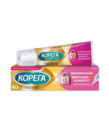 Korega Cream for Maxim. fixation of dentures 40 gr. - 3 pcs - Buy Online on GoSupps.com