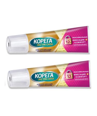 Korega Cream for Maxim. fixation of dentures 40 gr. - 2 pcs