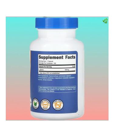 Nutricost L-Serin 500 mg 120 capsules - Buy Online on GoSupps.com