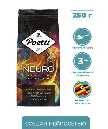 Poetti Neuro Limited Edition Uganda ground coffee 250 g