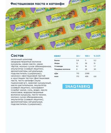 Snaq Fabriq Milk Dubaisky Chocolate Milky 16 pcs - Buy Online on GoSupps.com