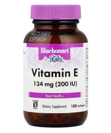 Bluebonnet Vitamin E 200 me 100 gel capsules