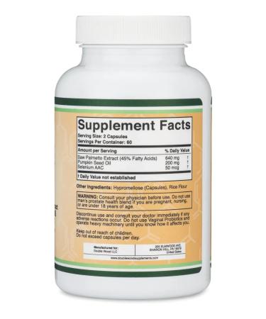 Double Wood Supplements Prostate Support Prostate Support 120 Capsules - Buy Online on GoSupps.com