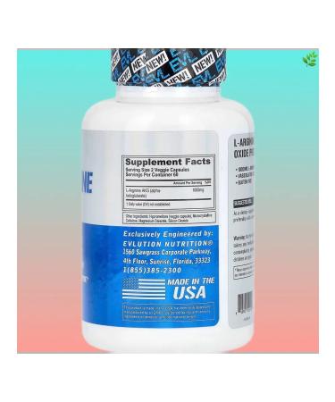 EVLution Nutrition L-Arginine AKG 120 plant capsules - Buy Online on GoSupps.com