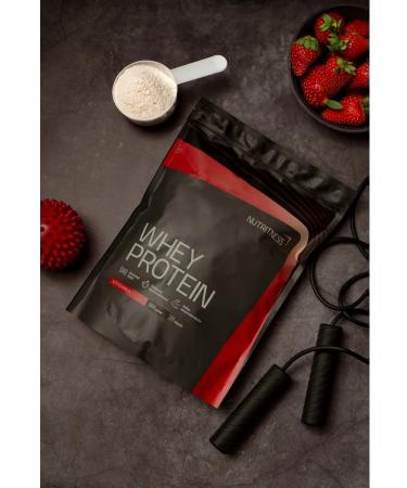 NUTRITNESS Whey Protein 900 g strawberries protein cocktail serum - Buy Online on GoSupps.com