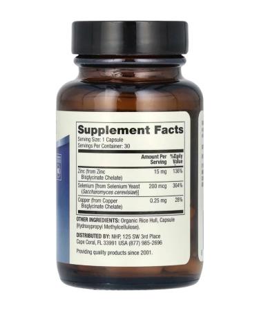Dr Mercola Zinc and selenium Dr. Mercola 30 capsules - Buy Online on GoSupps.com