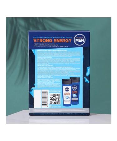 Delta Cosmetics Men's set Strong Energy Gel+shampoo - Buy Online on GoSupps.com