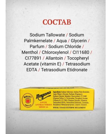 MORGAN'S Antibacterial soap Morgans 80 g - Buy Online on GoSupps.com