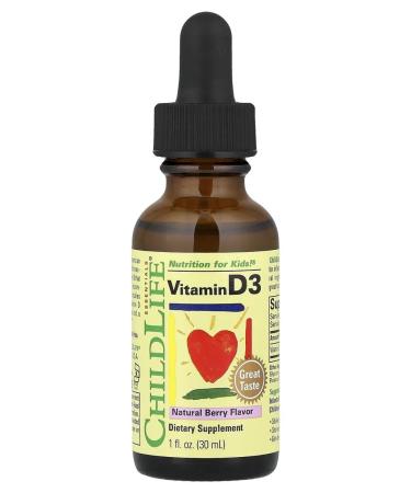 ChildLife Essentials Vitamin D3 with the taste of natural berries 30 ml