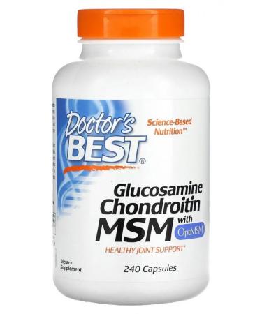Doctor's Best Glucosamine chondroitin and MSM with Optimsm 240 capsules