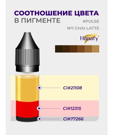 Hanafy Pigment for powder pomping eyebrows No. 1 Chai Latte 10 ml - Buy Online on GoSupps.com
