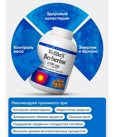 Natural Factors Wellbetx weight loss tablets Berberine 500 mg - Buy Online on GoSupps.com