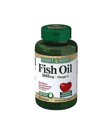 Nature's Bounty Fish oil omega-3 capsules 1000 mg 50 pcs - Buy Online on GoSupps.com