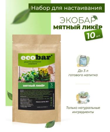 Tincture for moonshine EcOBAR (ECOBAR) Mint liquor 10 pcs