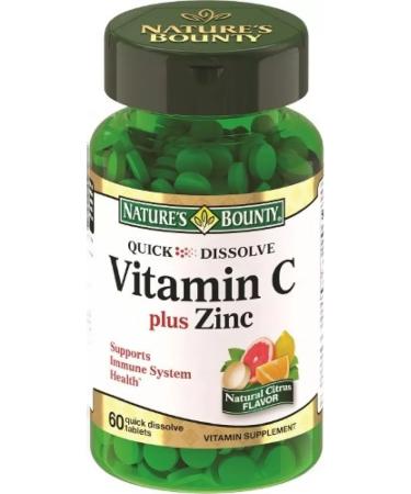 Nature's bounty Niceche Bounty Vitamin C plus zinc rapidly soluble t-1pcs