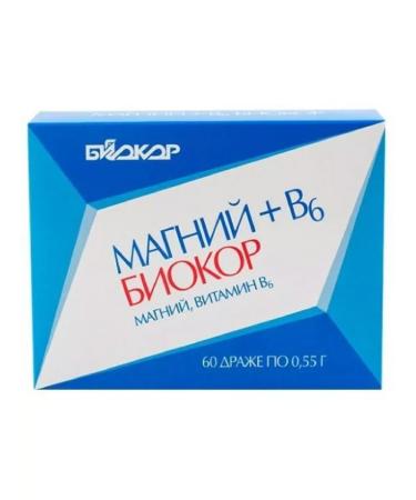Magnesium+B 6 Biocor 60 pcs dragees weighing 0 55 g-2pcs