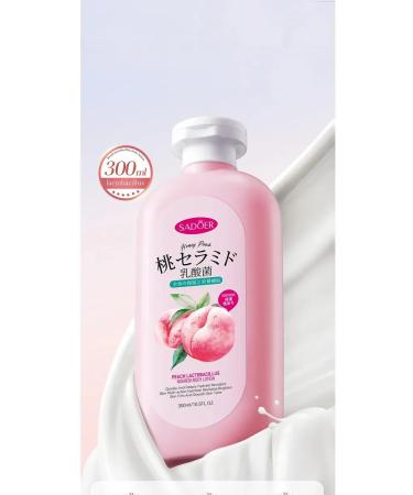 Whitening body lotion with peach