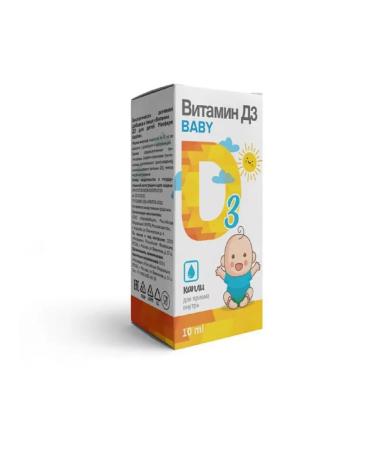 Miopharm Vitamin D3 200 IU in a drop of 10 ml of Jew-1pc - Buy Online on GoSupps.com