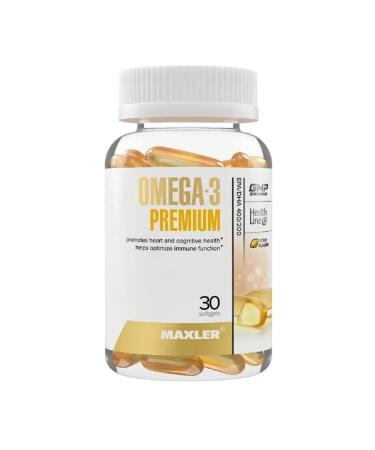 Maxler Omega-3 premium 30 pcs capsule weighing 1 3 g