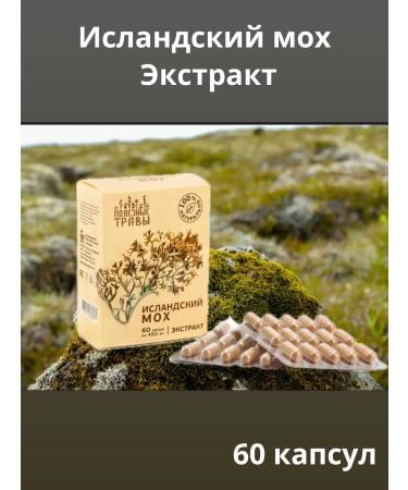 bee and man Icelandic moss in capsules extract