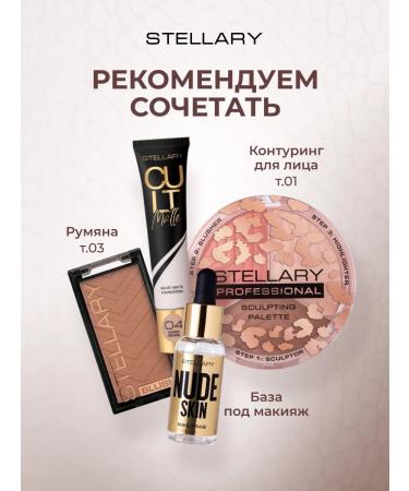 Stellary Tonal face cream matte dense 04 dark beige - Buy Online on GoSupps.com