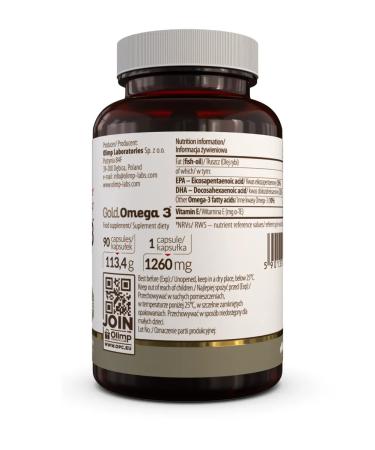 Olimp Sport Nutrition Omega 3 Fisheries Gold Omega-3 1000 mg - Buy Online on GoSupps.com