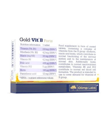 Olimp Sport Nutrition Best B vitamins for Gold-Vit B Forte brain and energy - Buy Online on GoSupps.com